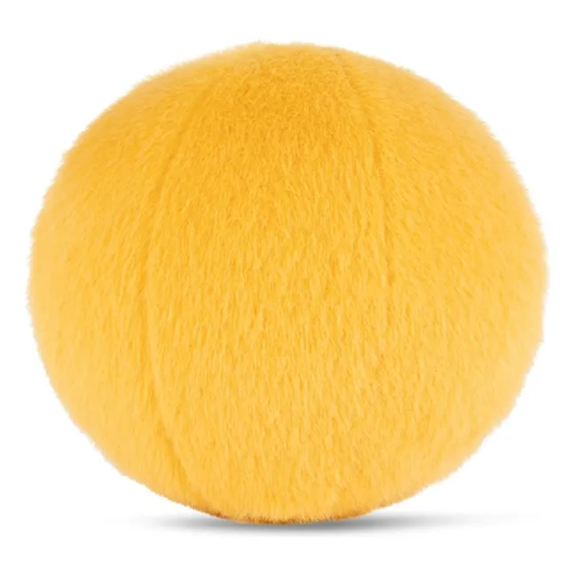 SMILEY - Fuzzy Smiley Plush | Yellow