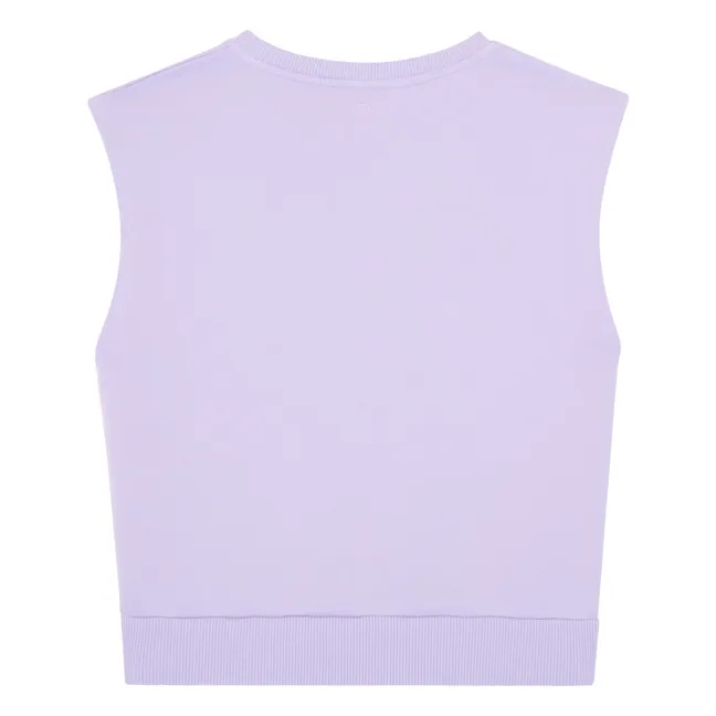 Women's Sweatshirts Sleeveless Organic Cotton Fleece | Lilac