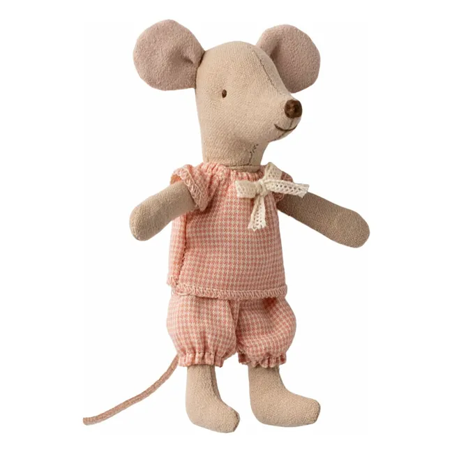 Petite sœur souris dans sa boîte d'allumettes