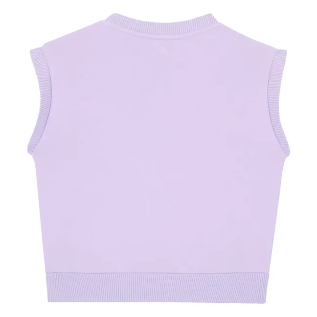 Sweat shirts Fille Sans manches Molleton Coton Bio | Lilas