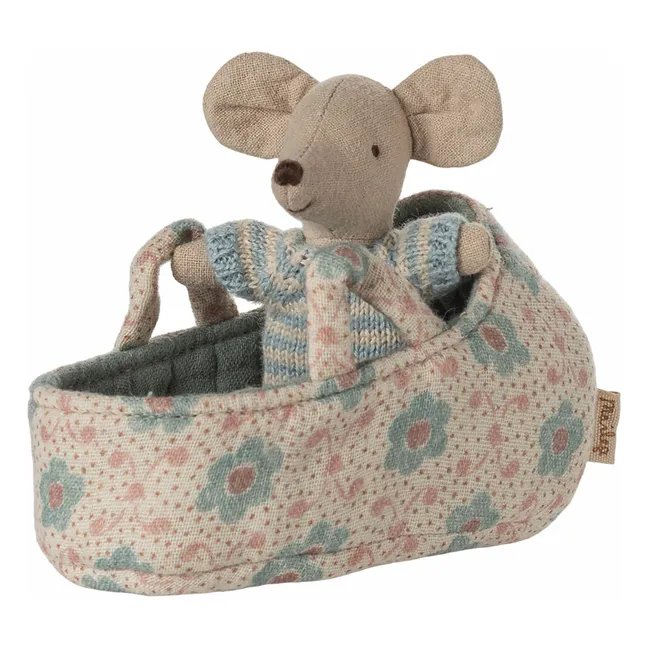 Baby mouse in its bassinet | Blue