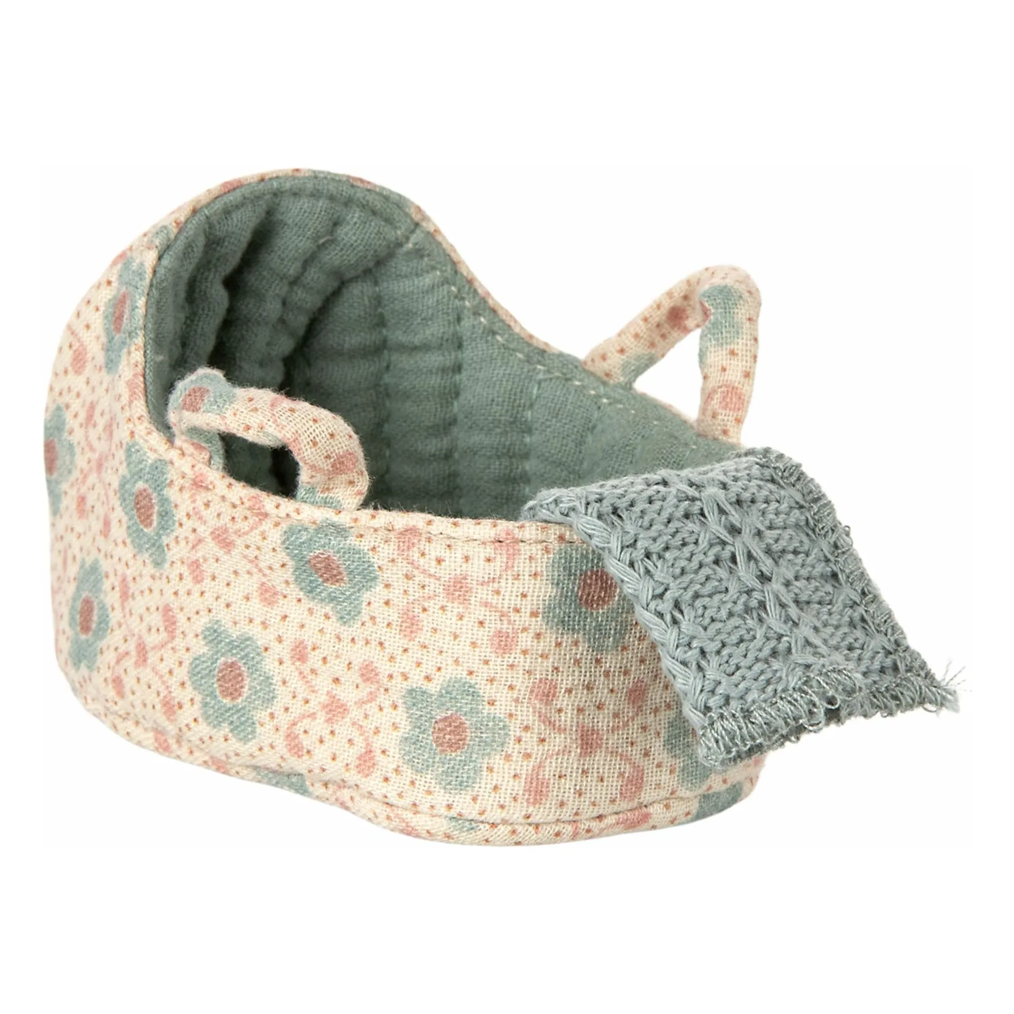 Maileg Blue Bassinet