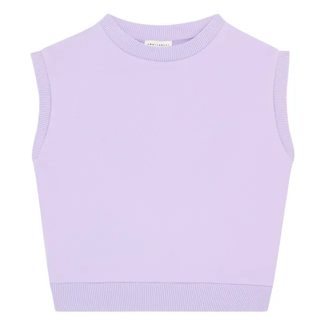 Sweat shirts Fille Sans manches Molleton Coton Bio | Lilas