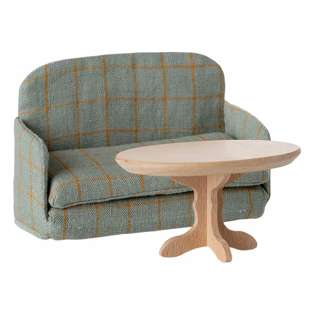 SuitCasa gingham sofa bed