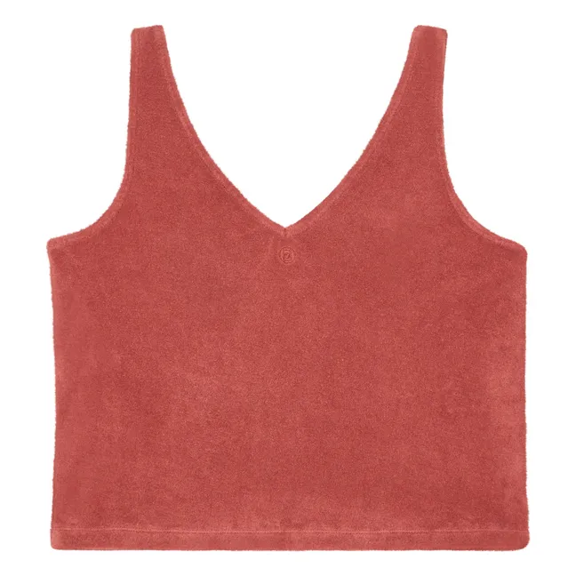 Women's terry cloth tank top | Terracotta