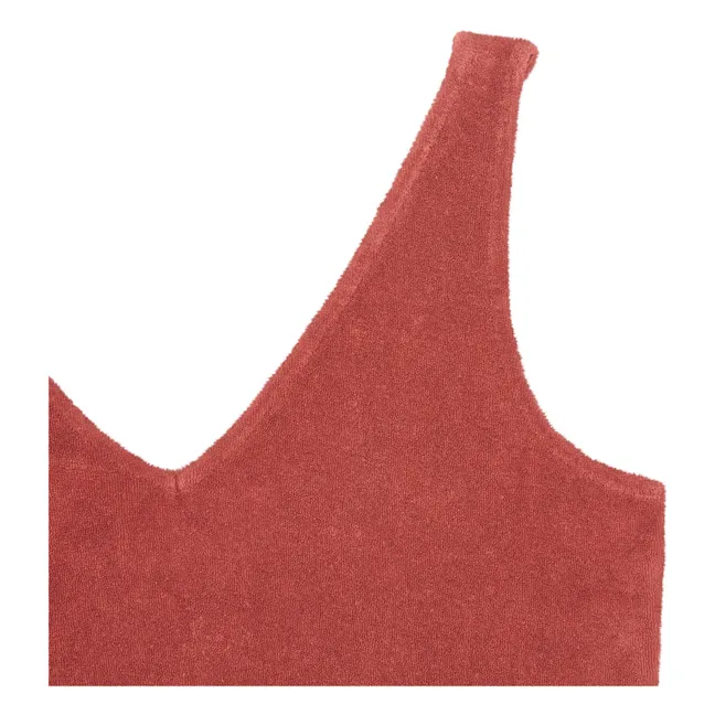 Women's terry cloth tank top | Terracotta