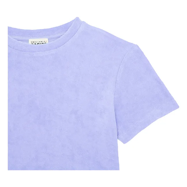 Boy's short-sleeved terry cloth t-shirt | Ice blue