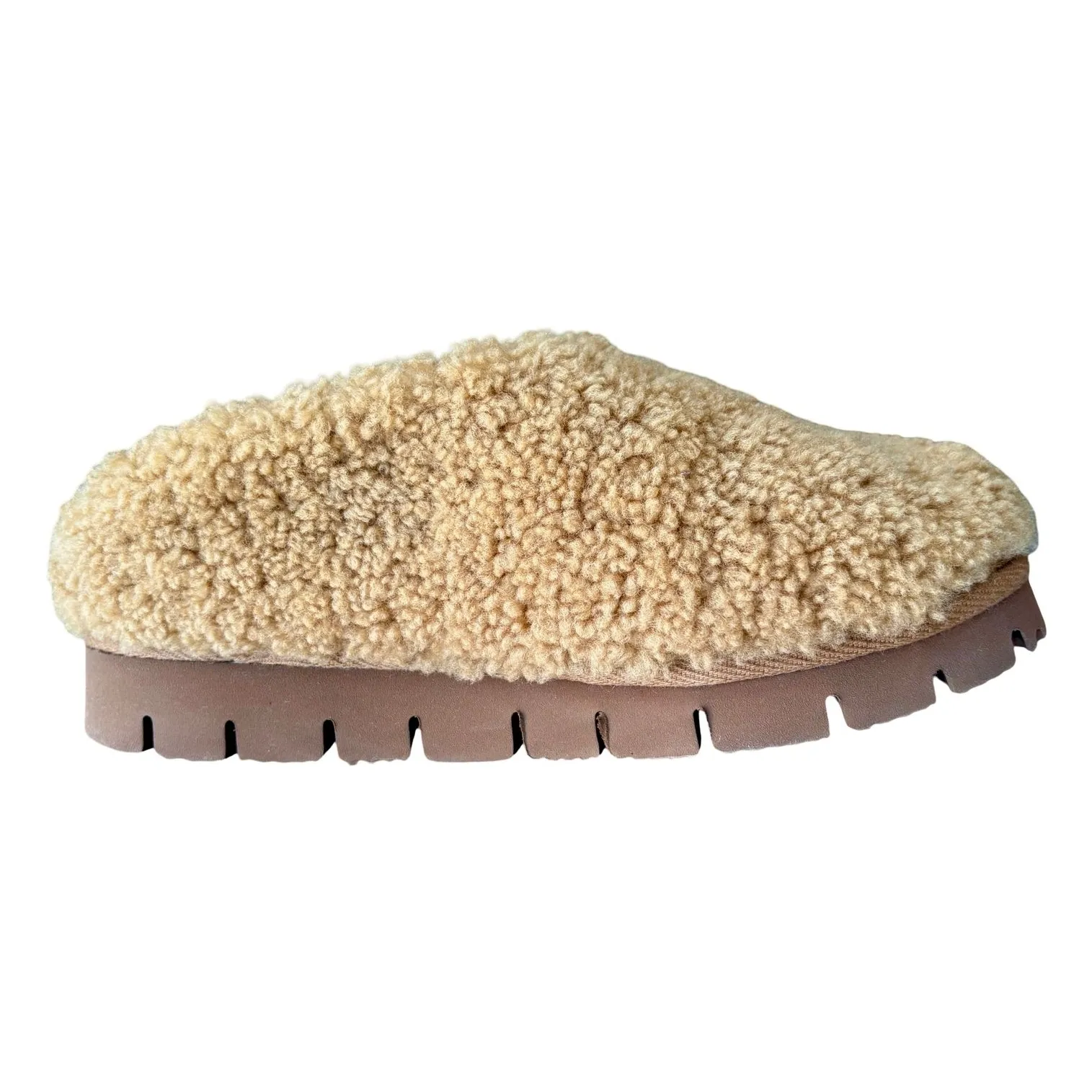 Ilda's Sheep Beige Sheepskin Clogs