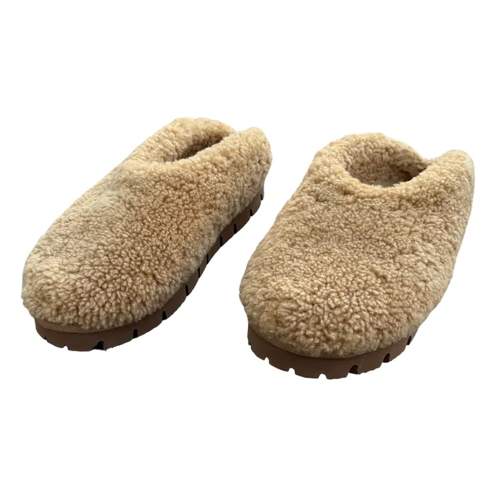 Sabots Peau Lainée Mérinos | Beige- Image produit n°3