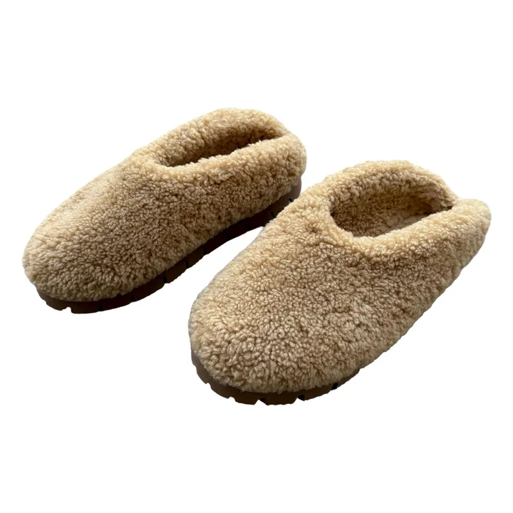 Sabots Peau Lainée Mérinos | Beige- Image produit n°4