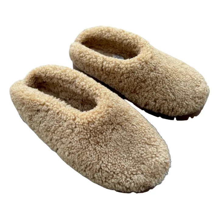 Sabots Peau Lainée Mérinos | Beige- Image produit n°5