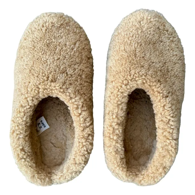 Zuecos de piel de oveja | Beige