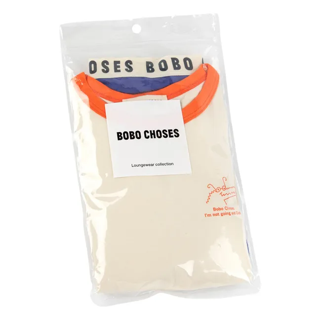 Pyjama Crocodile Modal et Coton Bio | Bleu roi