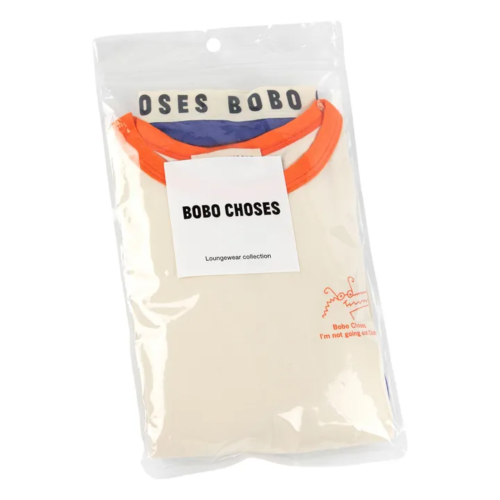 Pyjama Crocodile Modal et Coton Bio | Bleu roi- Image produit n°6