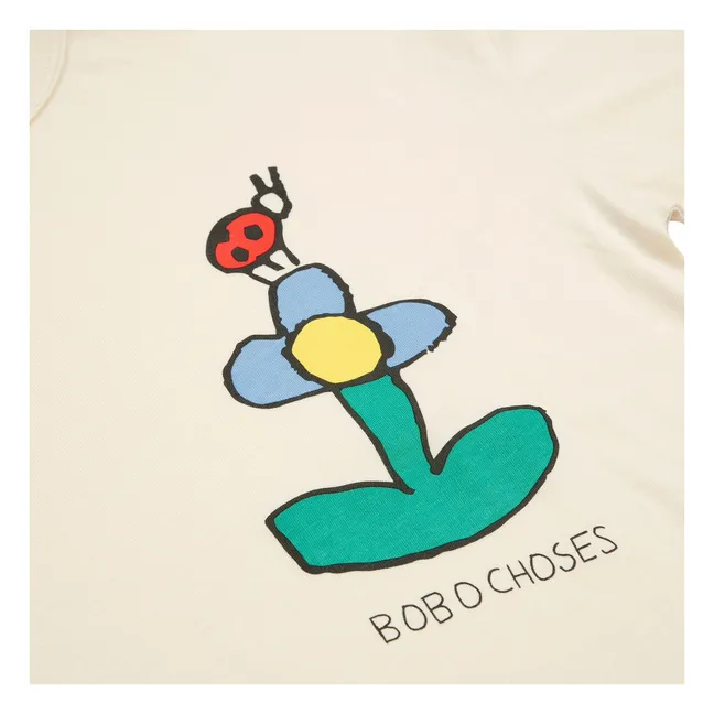 Pyjama Rayé Fleur Coton Bio | Rouge