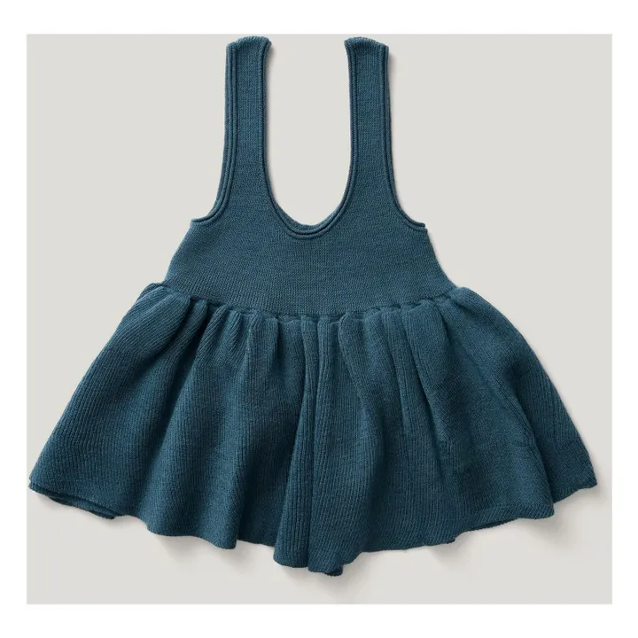 Robe Sage Laine de Mérinos | Bleu canard- Image produit n°3