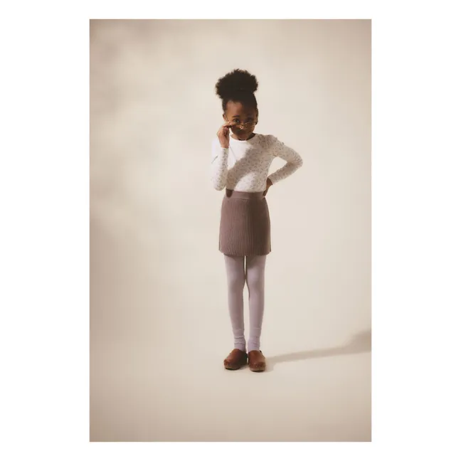 Pouf Pointelle Flowered Organic Cotton T-shirt | Ecru