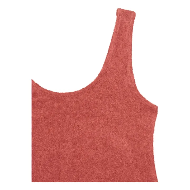 Robe Courte éponge | Terracotta- Image produit n°1