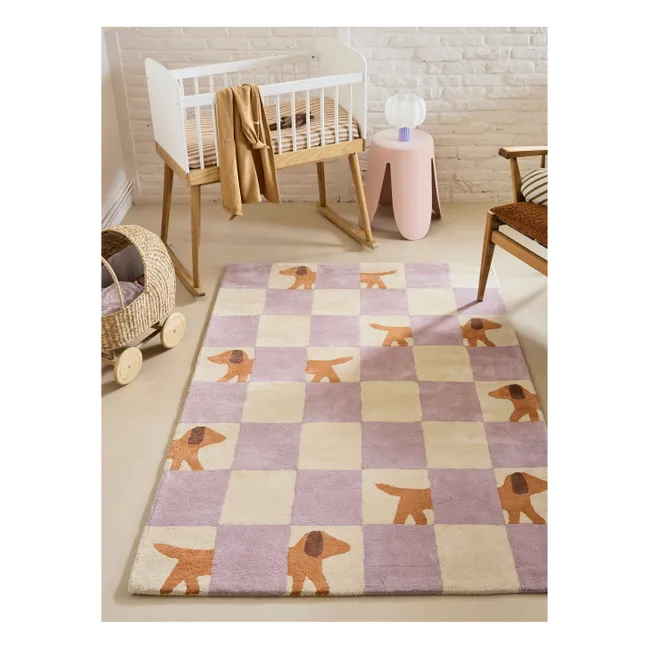 Walter Damier rug | Lilac