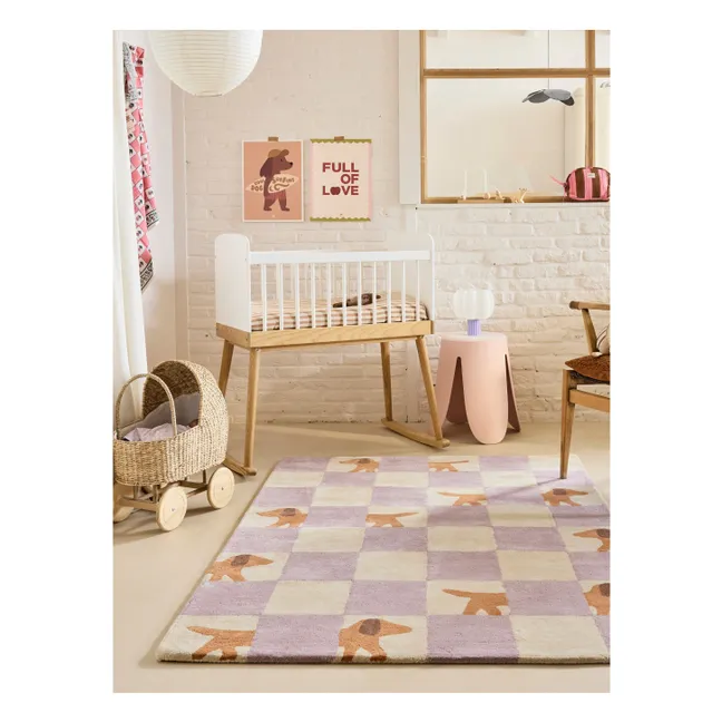 Tappeto Walter Damier | Lilla