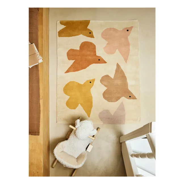 Birds carpet | Ochre
