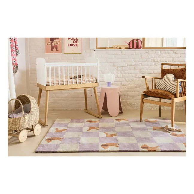 Tapis Walter Damier | Lilas