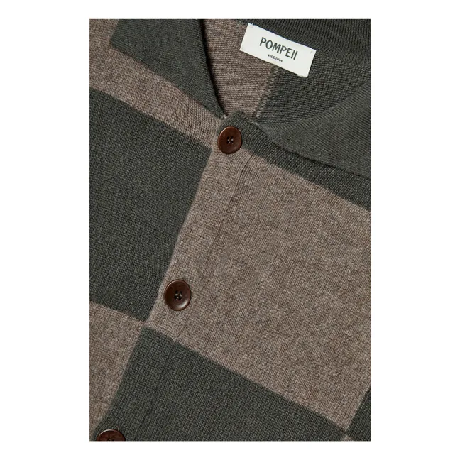 Cardigan a quadri Polo | Verde