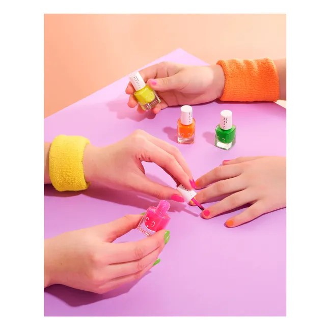 Watermelon water-based nail polish for kids - 5ml | Fluorescent green
