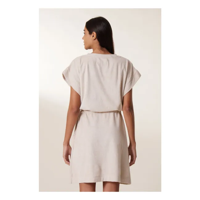 Rei Organic Cotton Terry Dress | Light grey