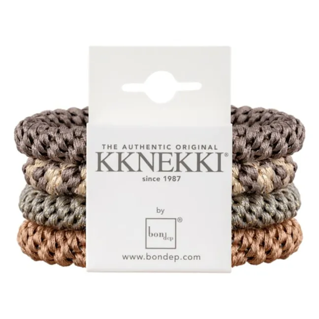 Lot de 4 Chouchous Kknekki 8 | Marron foncé
