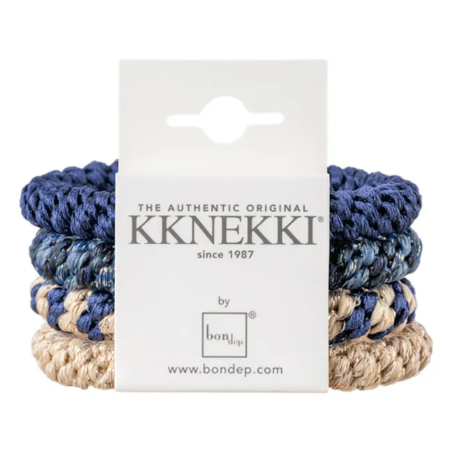 Lot de 4 Chouchous Kknekki 3 | Bleu marine