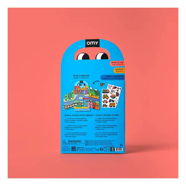 Décor avec stickers repositionnables Vroom