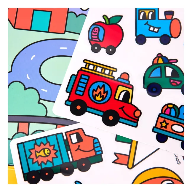 Décor avec stickers repositionnables Vroom