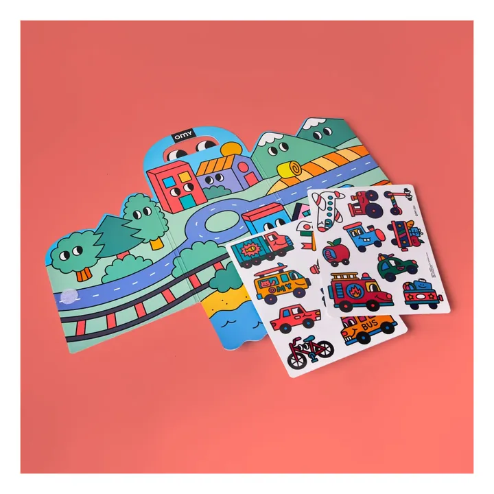 Décor avec stickers repositionnables Vroom- Image produit n°1