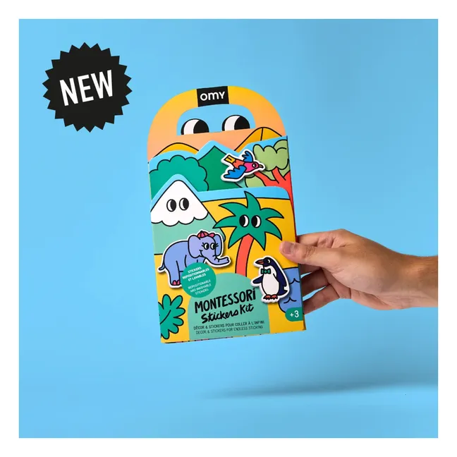 Décor avec stickers repositionnables Animaux