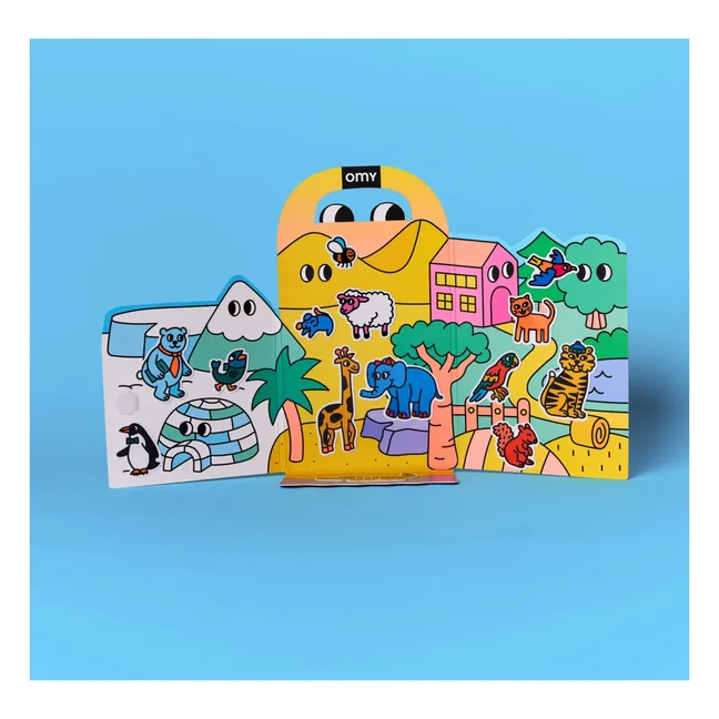 Décor avec stickers repositionnables Animaux