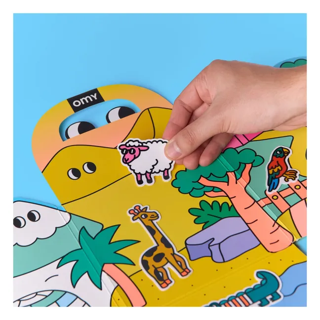 Décor avec stickers repositionnables Animaux