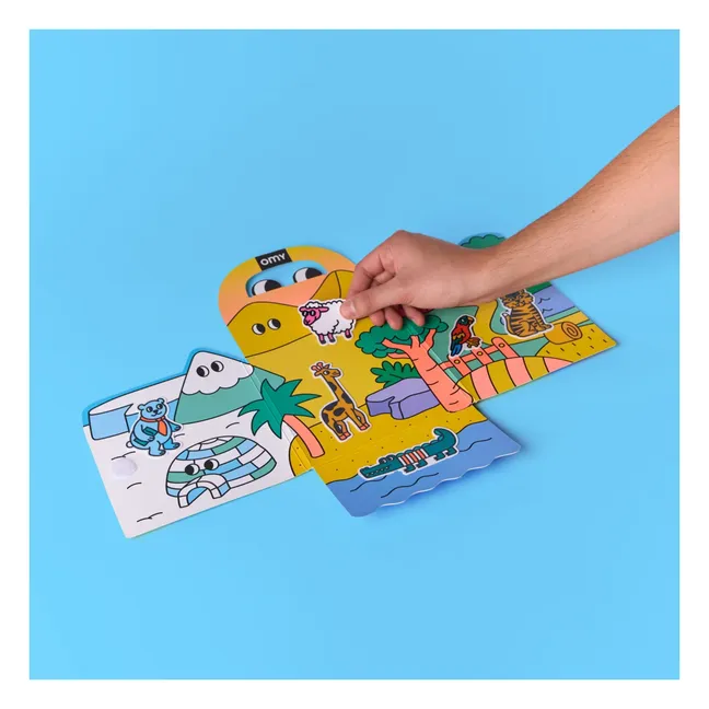 Décor avec stickers repositionnables Animaux