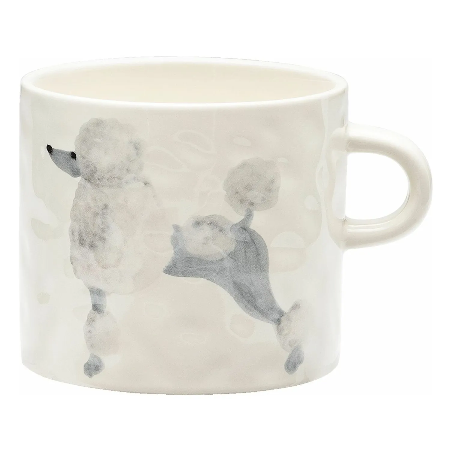 Anna + Nina White Poodle Mug