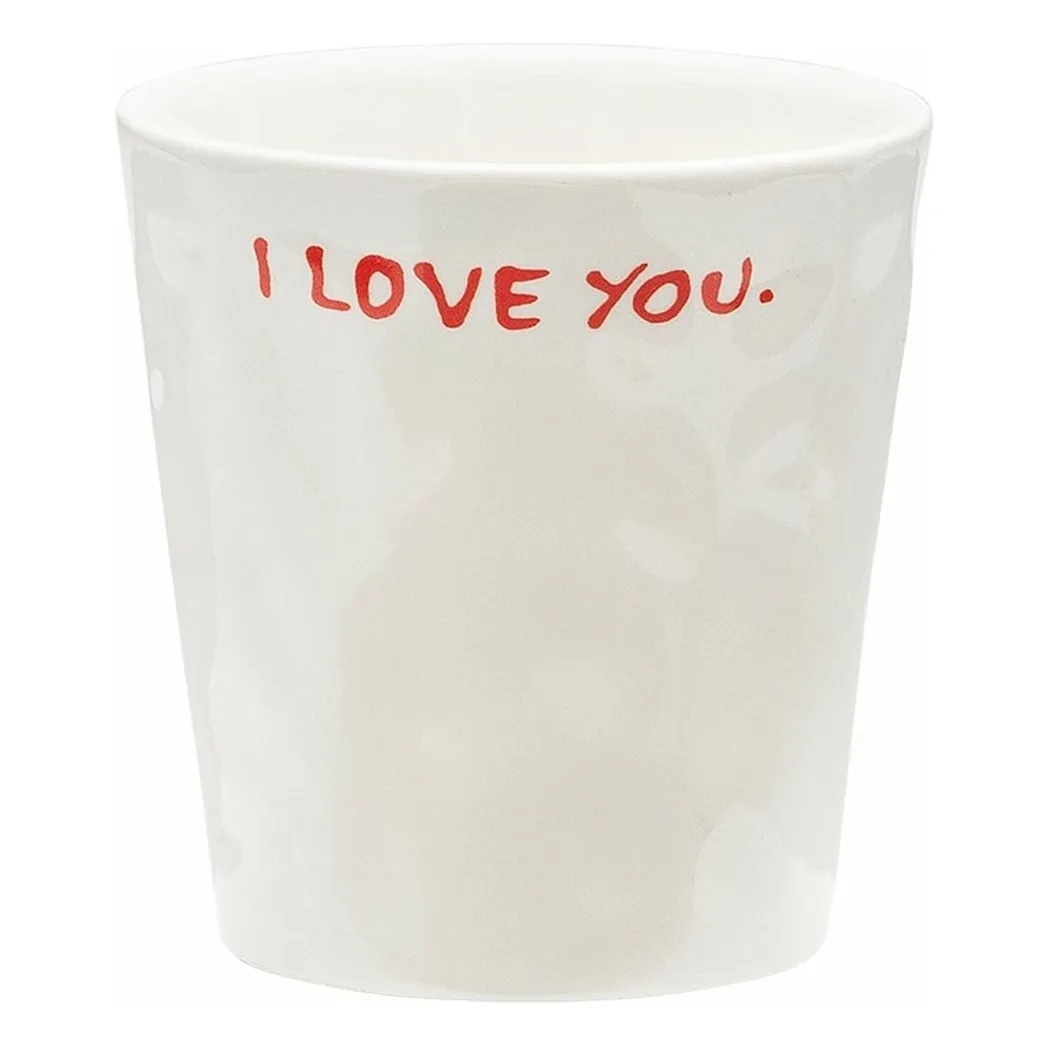 Anna + Nina White I Love You Mug