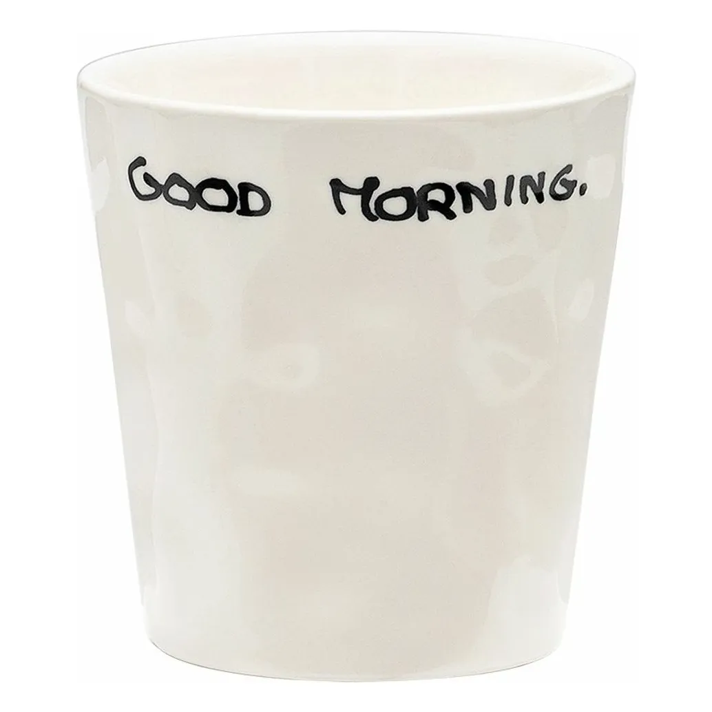 Anna + Nina White Good Morning Mug