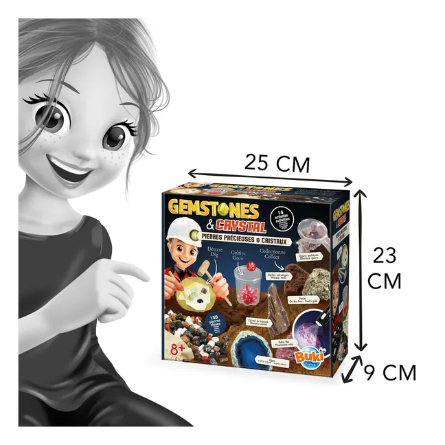 Coffret pierres précieuses et cristaux