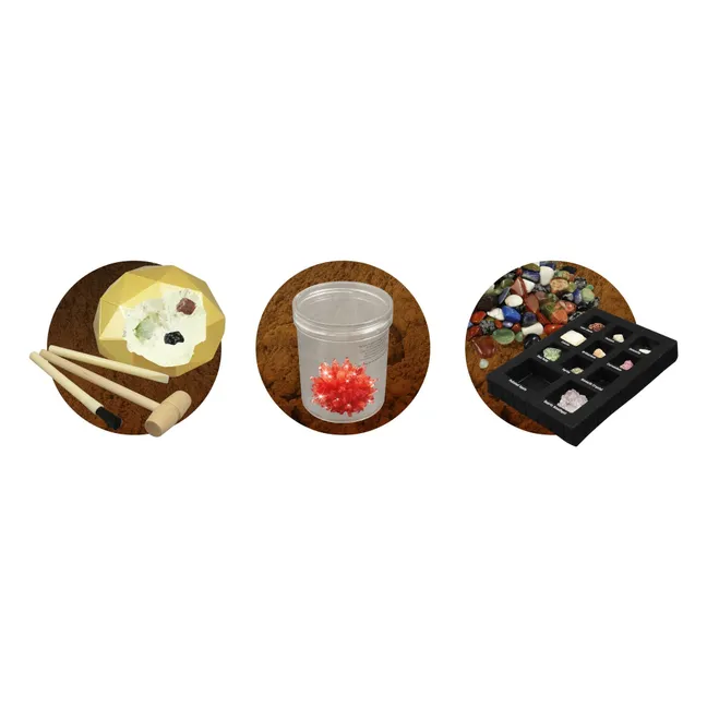 Coffret pierres précieuses et cristaux