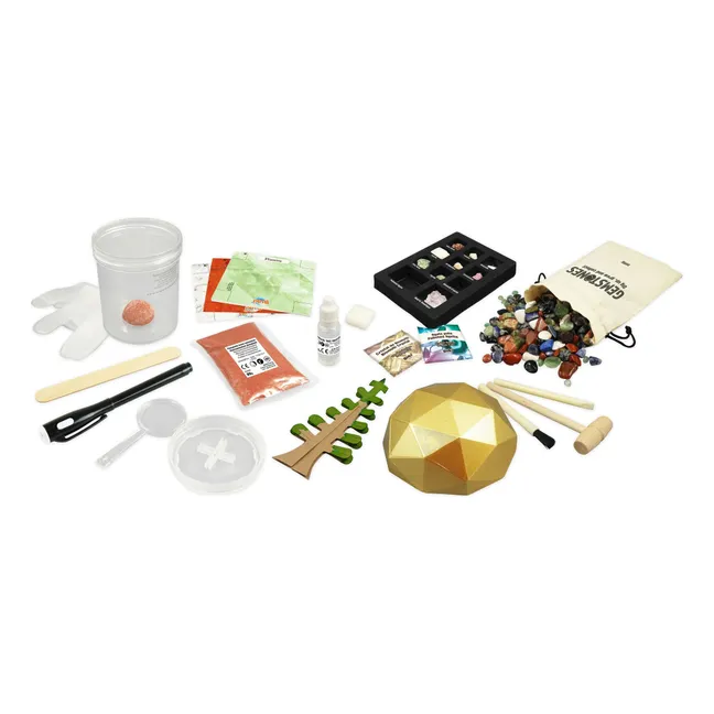 Coffret pierres précieuses et cristaux