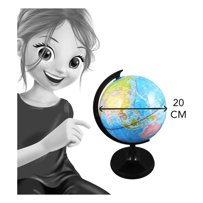 Globe terrestre 20 cm