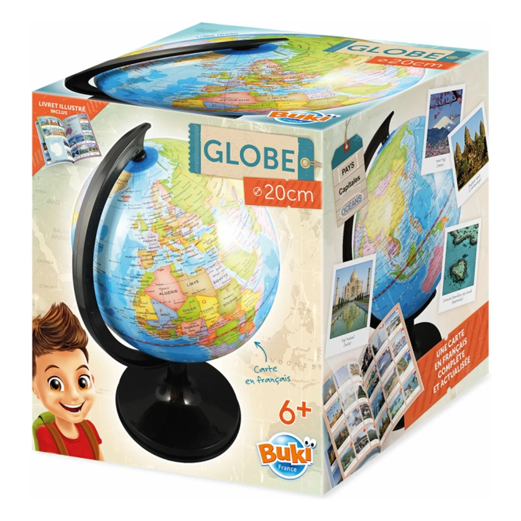 Buki Multicoloured Globe 20 Cm