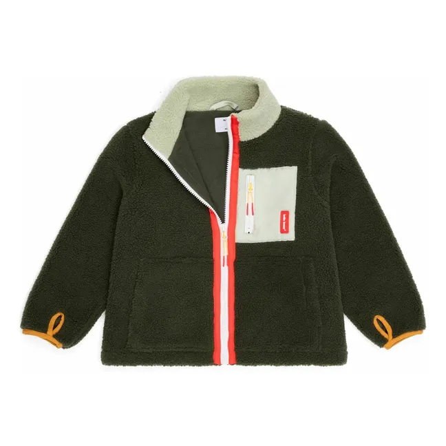 Forest Fleece Jacket | Dark khaki