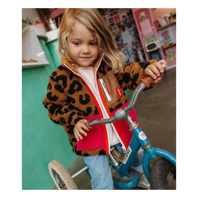 Veste Polaire Léopard | Marron