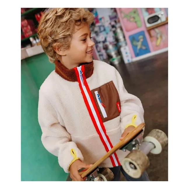 Giacca in pile Choco | Crema