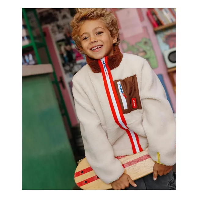 Giacca in pile Choco | Crema